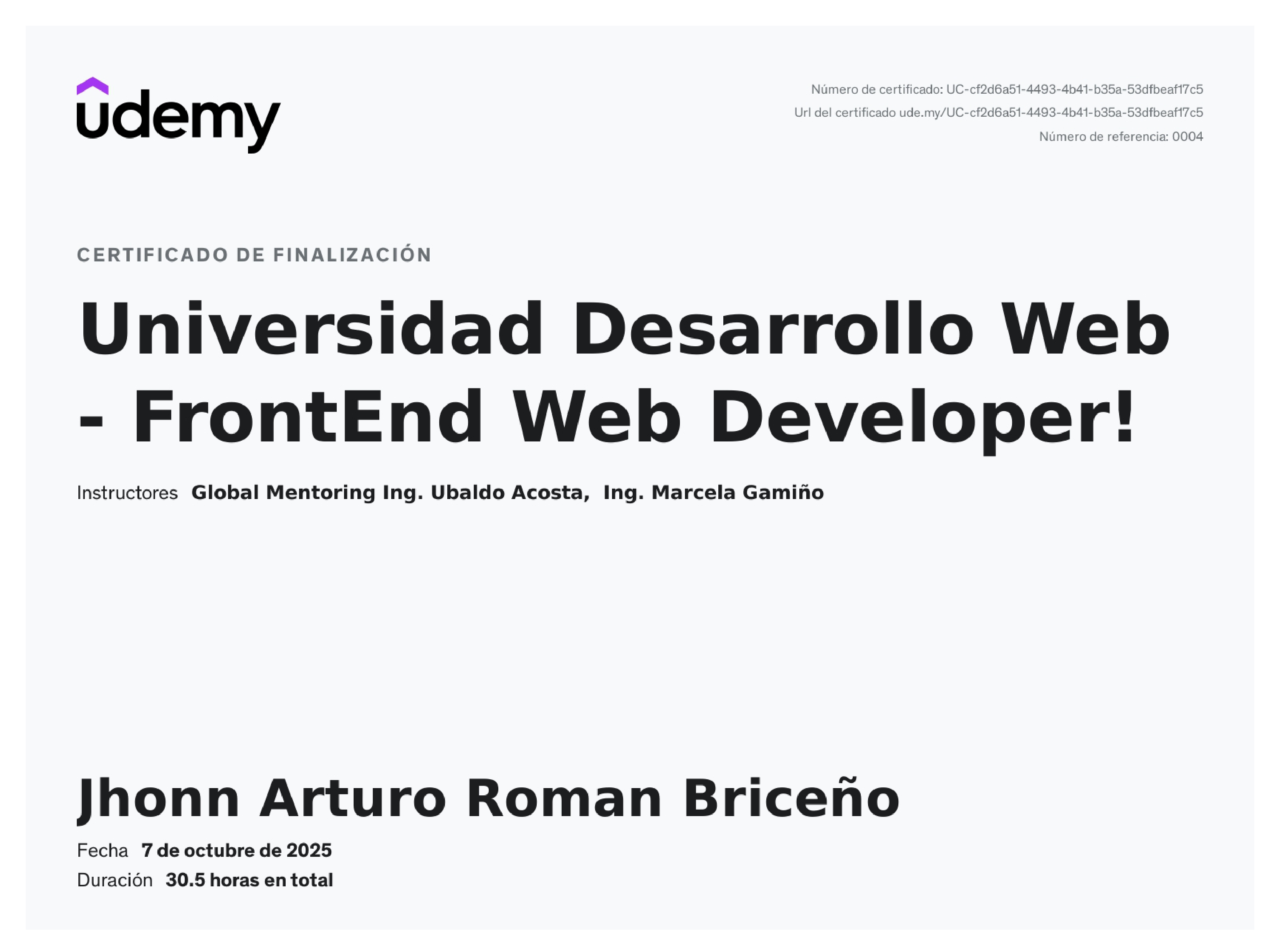 Frontend Udemy